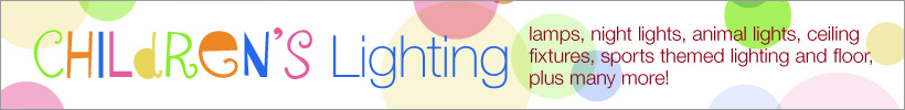 Children’s lighting for every taste and age. Choose from chandeliers, ceiling fixtures, wall sconces, table lamps, spaceships, sports themed, animals, ballerinas and much more