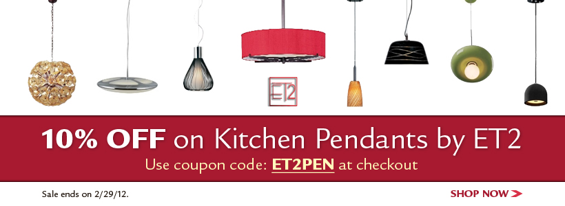 10% off on ET2 kitchen pendants! use code: ET2PEN