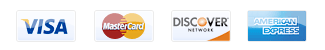 We Accept All Major Credit Cards