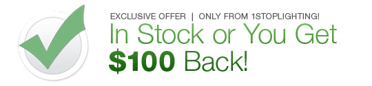 In stock or you get $100 back - FREE!