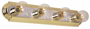 Craftmade Lighting - 11024PBCH4: Racetrack - Four Light Bath Bar