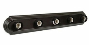 Craftmade Lighting - 11030PBW5: Racetrack 110 Series - Five Light Bath Bar