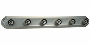 Craftmade Lighting - 11036AW6: Racetrack 110 Series - Six Light Bath Bar
