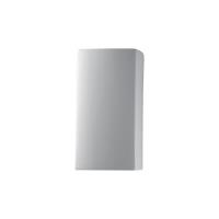 Justice Design – CER-0910W-TRAG – Small Rectangle Closed Top Outdoor Sconce Greco Travertine Finish (Textured Faux)Textured Faux