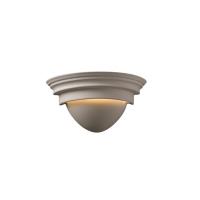 Justice Design - CER-1005-TRAM-DIF - Classic Sconce Diffuser Mocha Travertine Finish (Textured Faux)Textured Faux