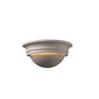 Justice Design – CER-1015-GRAN-GU24 – Small Cyma Sconce Granite Finish (Smooth Faux)Smooth Faux