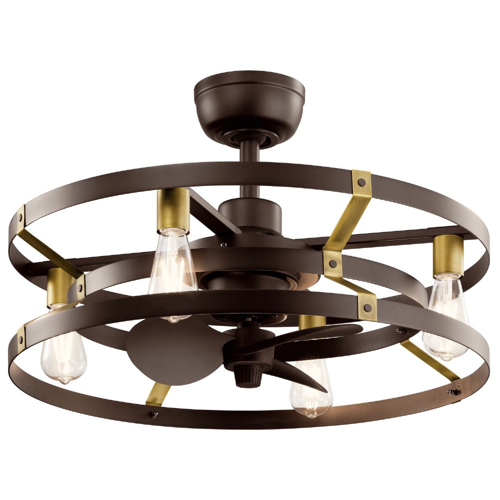 Kichler Lighting 300040 Cavelli Ceiling Fan with Light Kit with