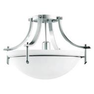 Semi Flush 1Lt Incandescent