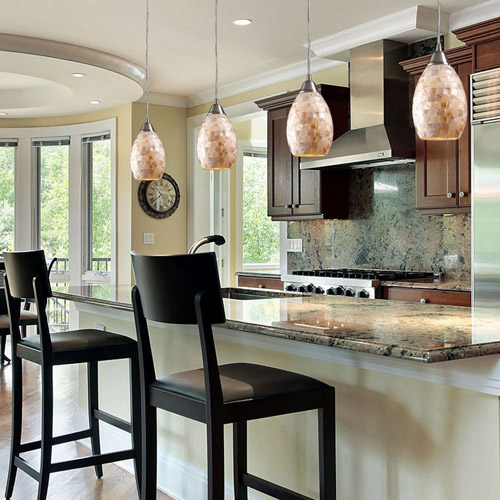 black and crystal ceiling light