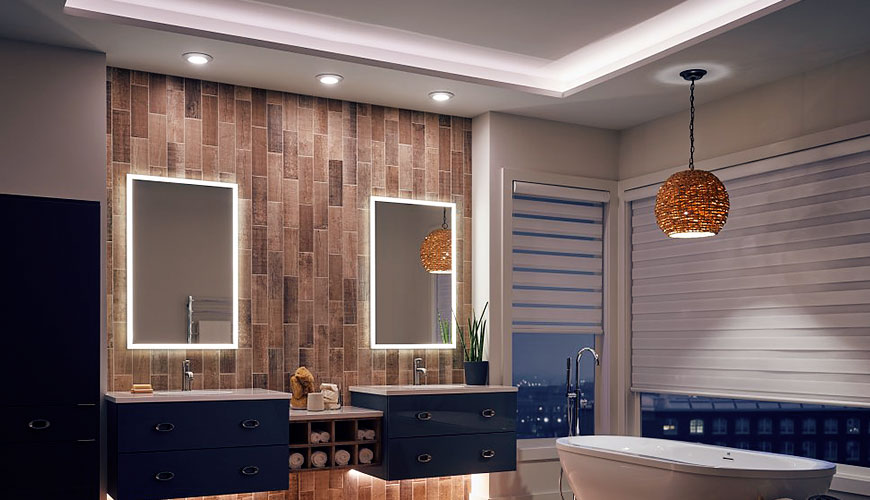Bathroom Recessed Lighting Tips, How To Hang Pendant Lights Over Bathroom Vanity