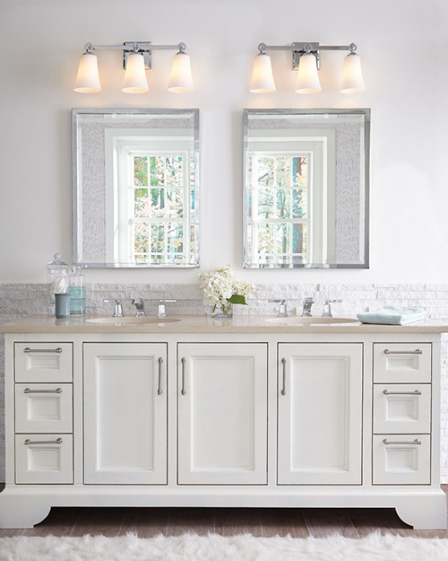 20 On Trend Bathroom Lighting Ideas For 2020 1stoplighting - Matching Vanity And Ceiling Bathroom Lights
