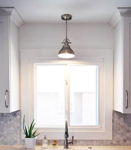 light over sink ideas