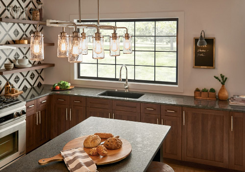 farmhouse kitchen table lighting