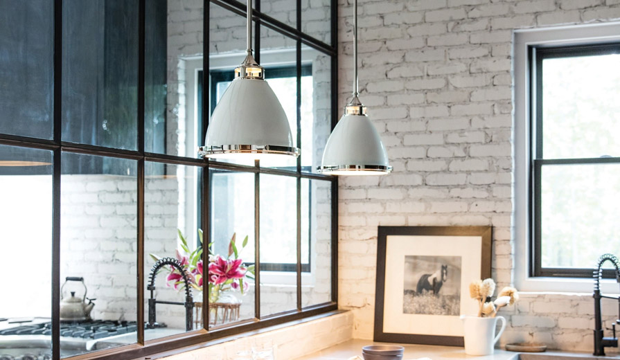 silver pendant lights for kitchen island