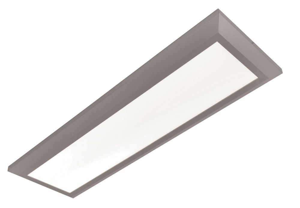 AFX-ATL12483200L30D1SN-Atlas - 50.38 Inch 39W 1 LED Rectangular Flush Mount   Satin Nickel Finish with White Acrylic Glass