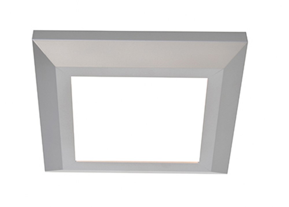 AFX-ATLF12121100L30D1SN-Atlas - 15 Inch 18.5W 1 LED Square Flush Mount   Satin Nickel Finish with White Acrylic Glass