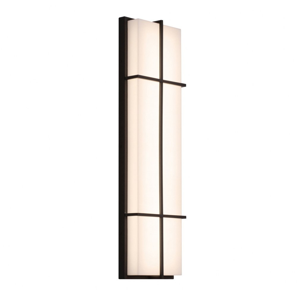 AFX-AUW7183200L30MVBZ-Avenue - 18 Inch 28W 1 LED Outdoor Wall Sconce   Textured Bronze Finish with White Acrylic Glass