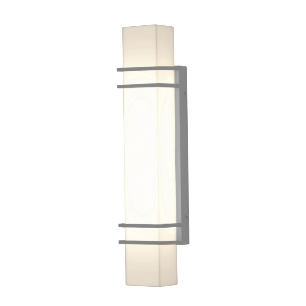 AFX-BLW5232800L30MVTG-Blaine - 23 Inch 28W 1 LED Outdoor Wall Sconce   Textured Grey Finish with White Acrylic Glass