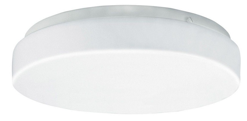 AFX-C2F142400LAJD1-Cirrus - 14 Inch 27W Adjustable Color Temperature 1 LED Flush Mount   White Finish with White Acrylic Glass