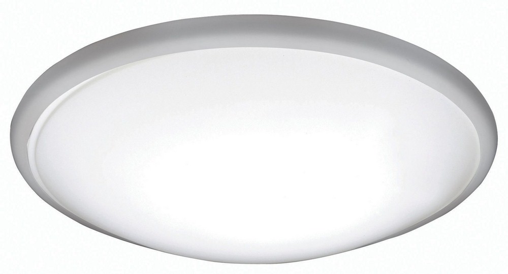 AFX-CFF111600LAJD1BN-Capri - 11 Inch 17W Adjustable Color Temperature 1 LED Flush Mount   Brushed Nickel Finish with White Acrylic Glass