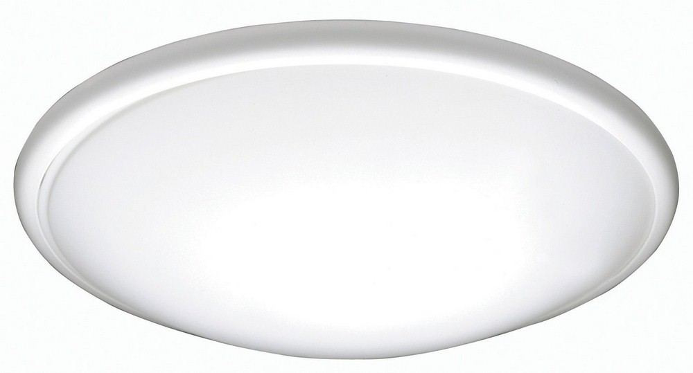AFX-CFF111600LAJD1WH-Capri - 11 Inch 17W Adjustable Color Temperature 1 LED Flush Mount   White Finish with White Acrylic Glass
