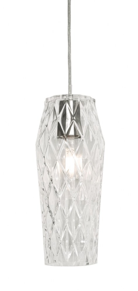 AFX-CNDP05MBCL-Candice - 1 Light Pendant   Clear Finish with Clear Glass