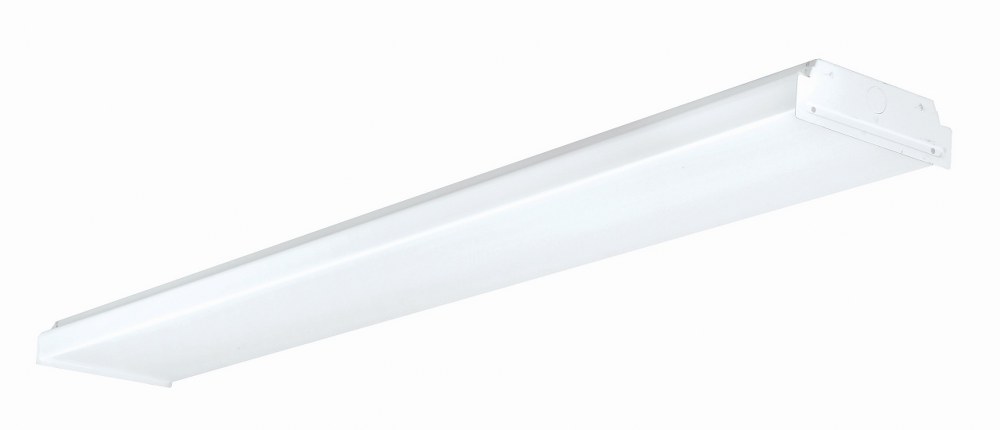 AFX-LWL07242500LAJD1-Wrap - 24 Inch 60W 2 LED Flush Mount 120  White Finish with White Acrylic Shade