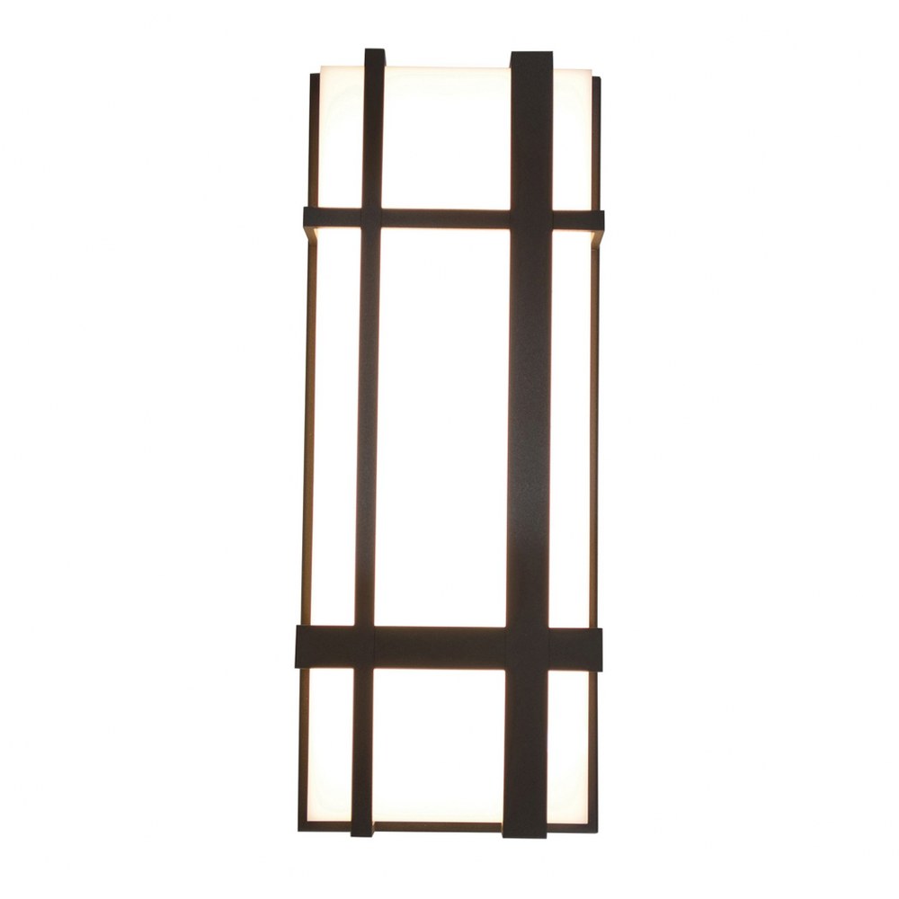 AFX-MXW7183200L30MVBZ-Max - 18 Inch 29W 1 LED Outdoor Wall Sconce   Textured Bronze Finish with Matte White Acrylic Glass