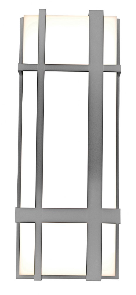 AFX-MXW7183200L30MVTG-Max - 18 Inch 29W 1 LED Outdoor Wall Sconce   Textured Grey Finish with Matte White Acrylic Glass