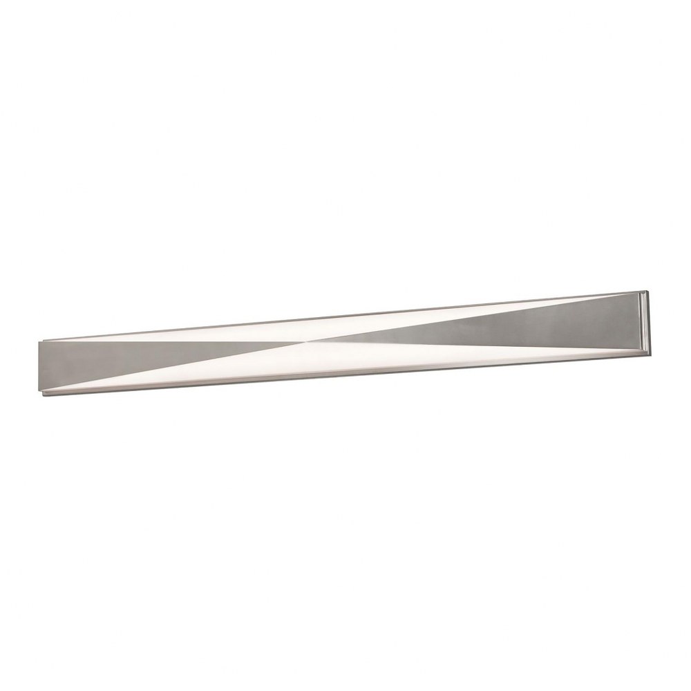 AFX-NVV5494800L30D1SN-Novara - 49 Inch 62W 1 Led Bath Vanity   Satin Nickel Finish with White Acrylic Glass