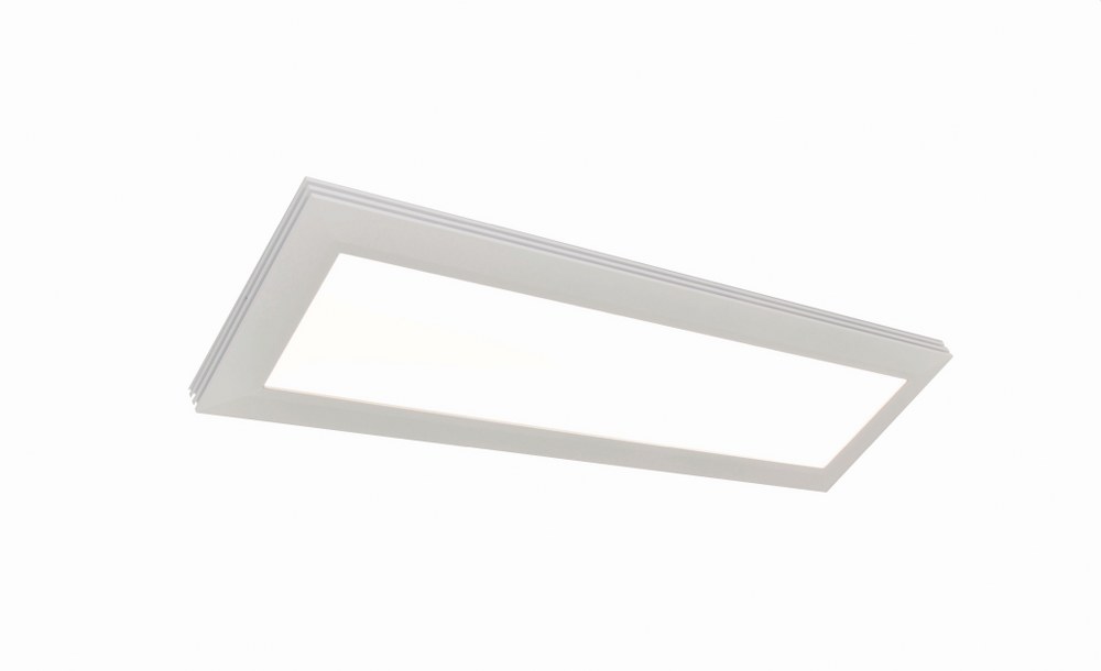 AFX-SLF12241800L30D1WH-Sloane - 27 Inch 25.8W 1 LED Rectangular Flush Mount   White Finish with White Acrylic Glass