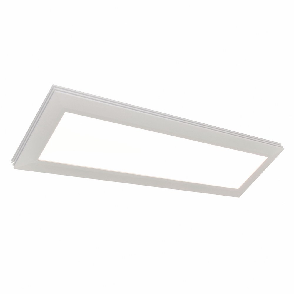 AFX-SLL12483200L30D1WH-Sloane - 50.25 Inch 39W 1 LED Linear Flush Mount   White Finish with White Acrylic Glass