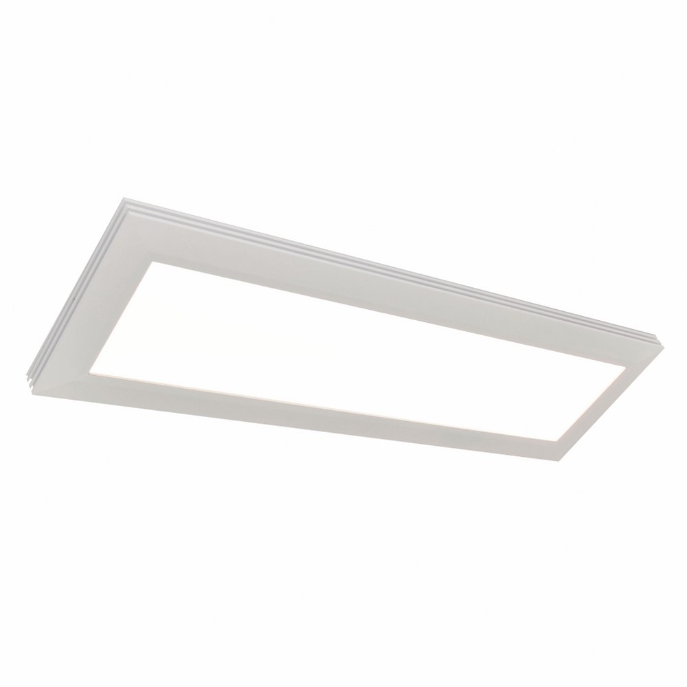 AFX-SLL12483200L30D1WH-Sloane - 50.25 Inch 39W 1 LED Linear Flush Mount White  White Finish with White Acrylic Glass