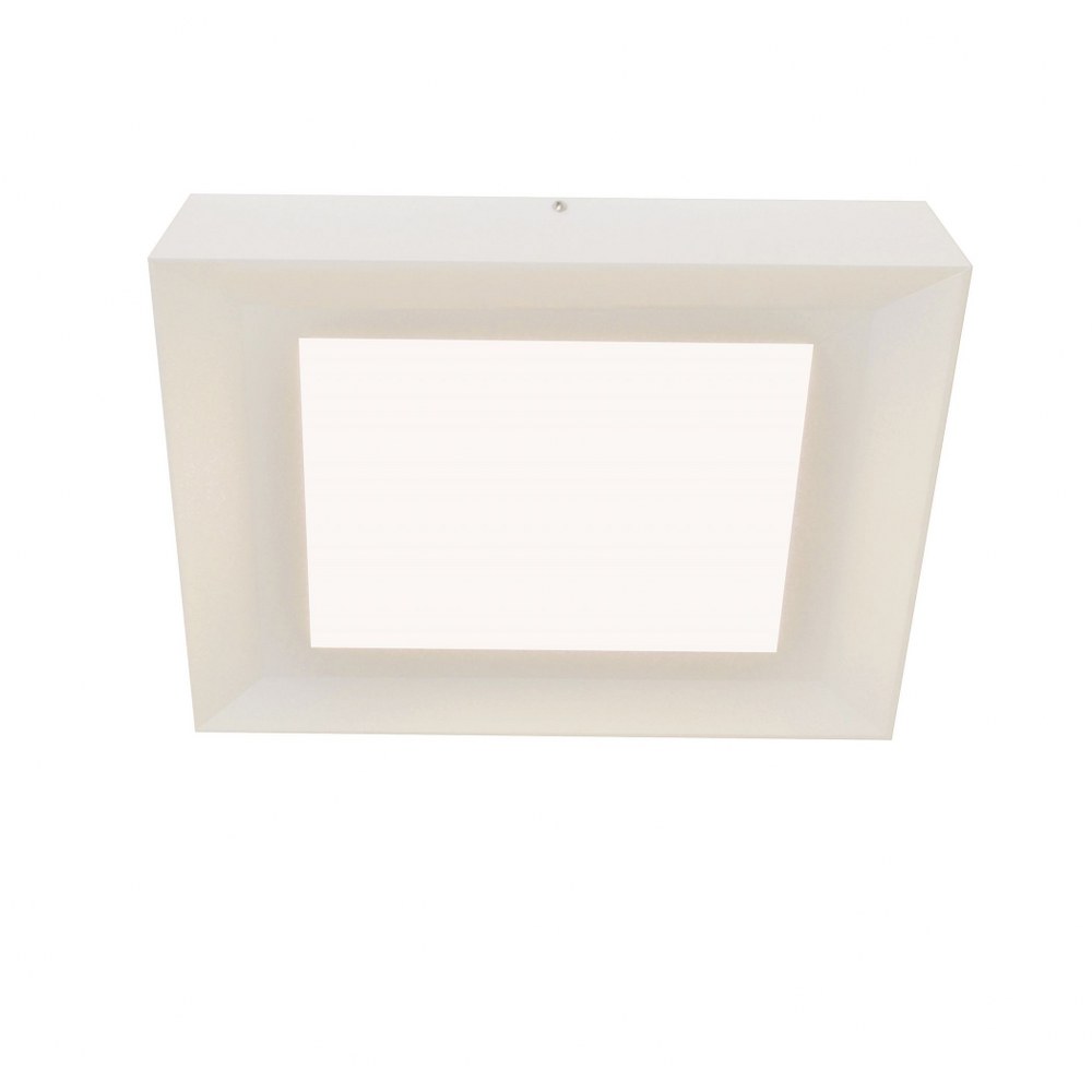 AFX-ZUF12121100L30D1WH-Zurich - 15 Inch 18.5W 1 LED Square Flush Mount   White Finish with White Acrylic Glass