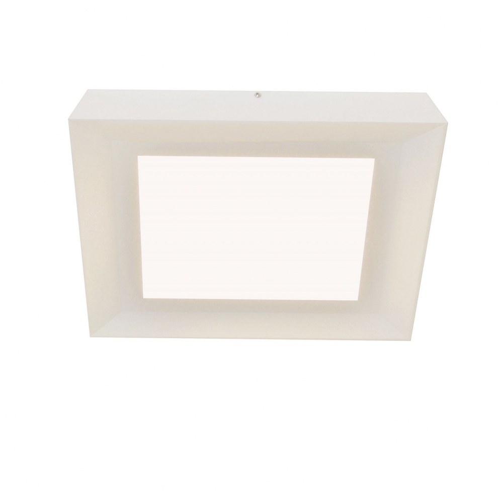 AFX-ZUF12121100L30D1WH-Zurich - 15 Inch 18.5W 1 LED Square Flush Mount White  White Finish with White Acrylic Glass