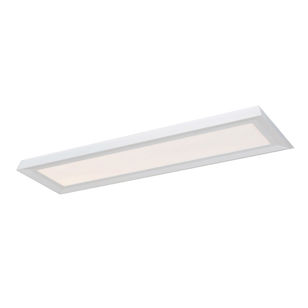 AFX-ZUL12483200L30D1WH-Zurich - 51 Inch 39W 1 LED Linear Flush Mount   White Finish with White Acrylic Glass