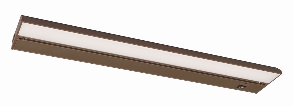 AFX-NLLP2-14RB-Noble Pro - 14 Inch 8W 1 LED Undercabinet Oil Rubbed Bronze  White Finish with White Glass