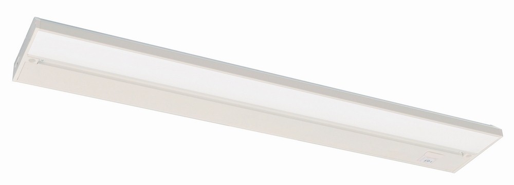 AFX-NLLP2-22WH-Noble Pro - 22 Inch 12W 1 LED Undercabinet   White Finish with White Glass