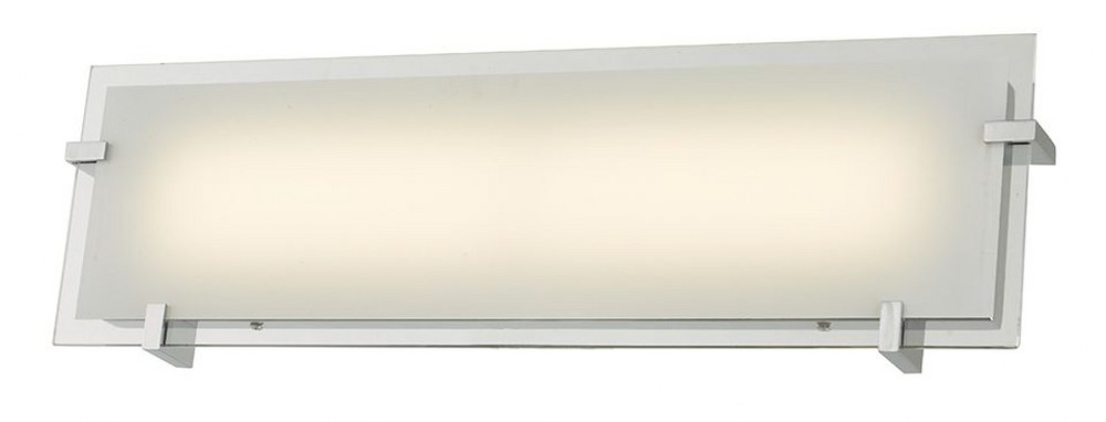 Abra Lighting-20061WV-CH-Matrix - 20.1 Inch 32W 1 LED Bath Vanity Chrome Finish with Opal Glass