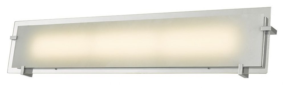Abra Lighting-20062WV-CH-Matrix - 29.9 Inch 48W 1 LED Bath Vanity Chrome Finish with Frosted Glass