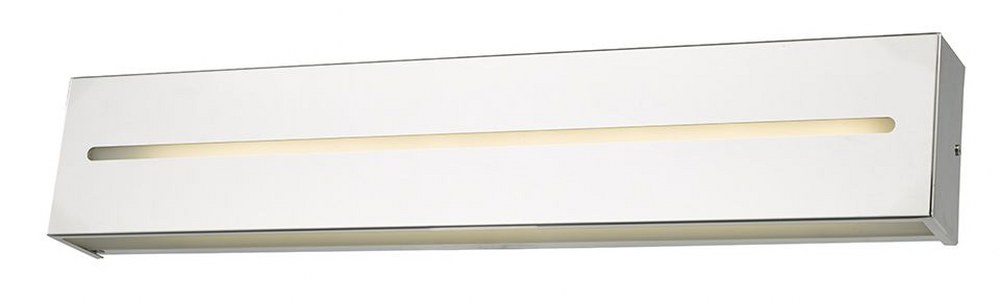 Abra Lighting-20067WV-CH-Grin - 24 Inch 24W 1 LED Bath Vanity   Chrome Finish with Frosted Glass