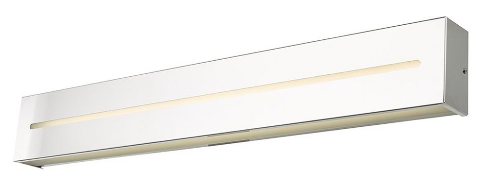 Abra Lighting-20068WV-CH-Grin - 32 Inch 32W 1 LED Bath Vanity Chrome Chrome Finish with Frosted Glass