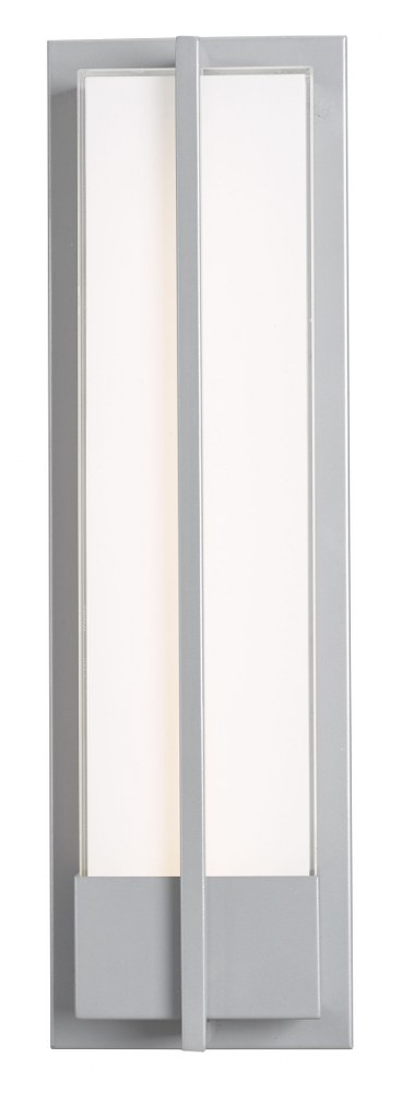 Abra Lighting-50017ODW-SL-Neutron - 20 Inch 20W 1 LED Wall Sconce   Silica Finish with Frosted Glass