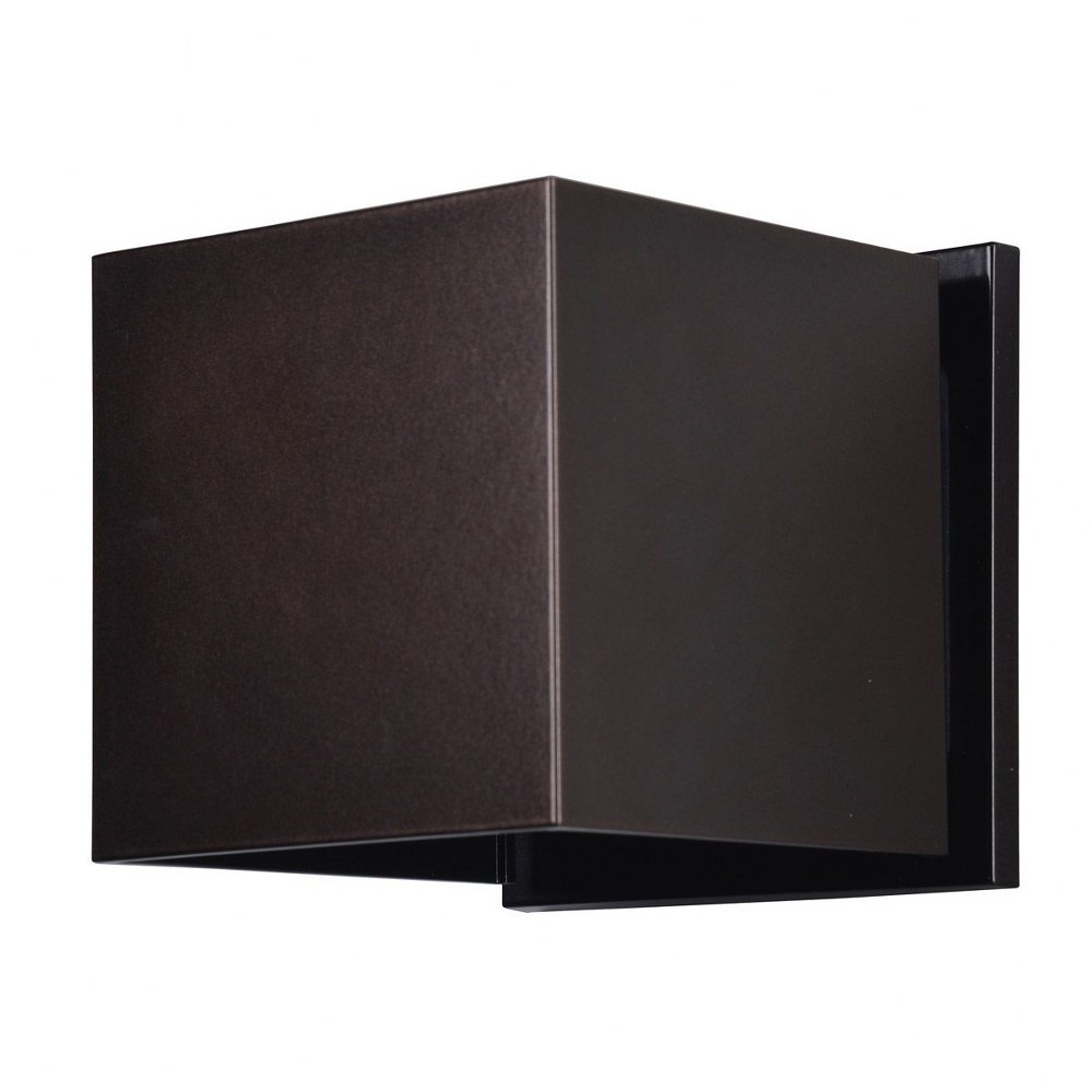 Access Lighting-20399LEDMG-BRZ-Square-6W 2 LED Marine Grade Wall Mount-4.25 Inches Wide by 4.25 Inches Tall   Bronze Finish