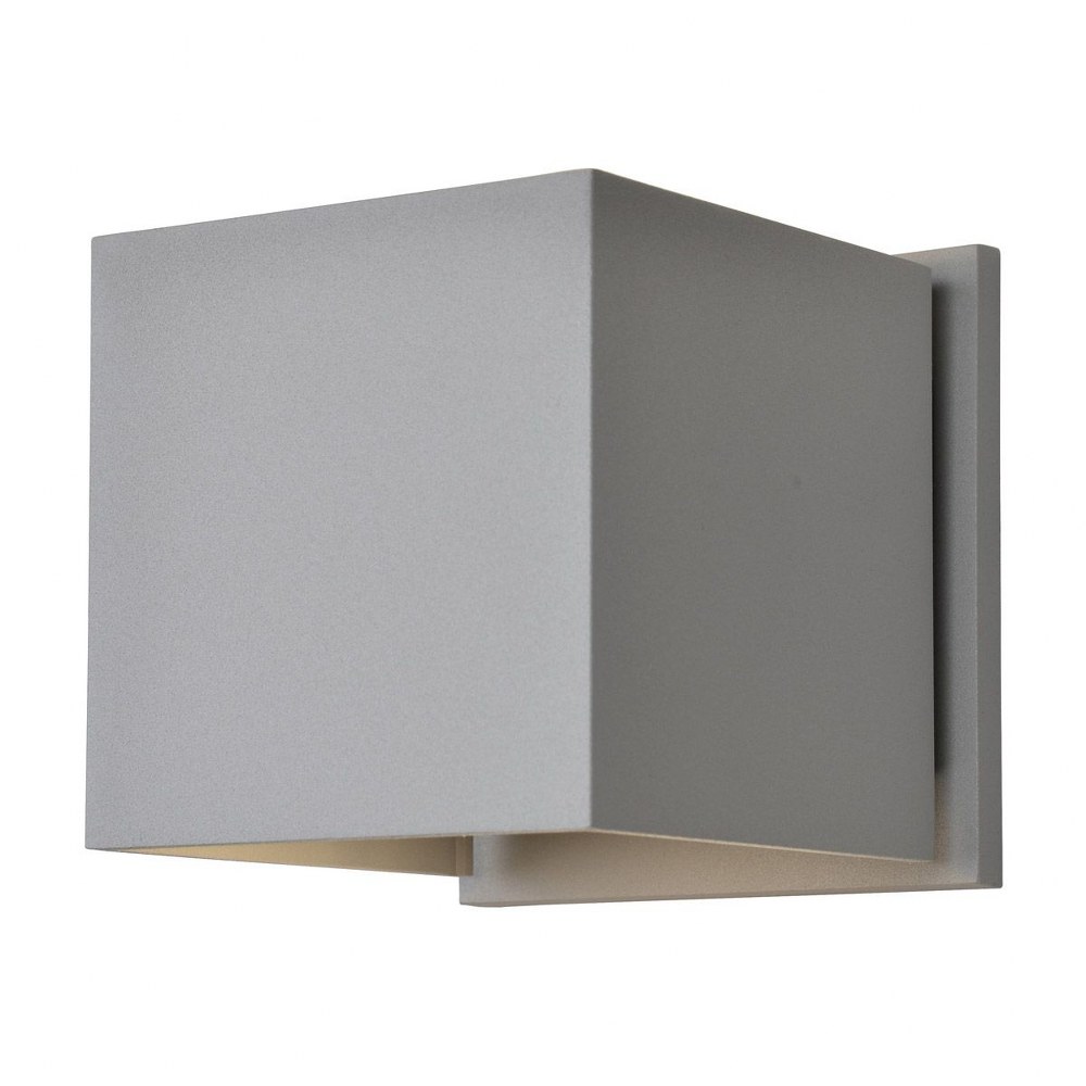 Access Lighting-20399LEDMG-SAT-Square-6W 2 LED Marine Grade Wall Mount-4.25 Inches Wide by 4.25 Inches Tall   Satin Finish