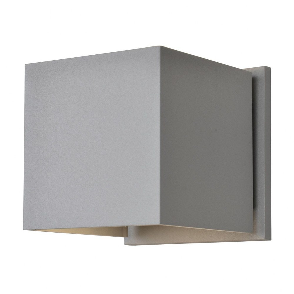 Access Lighting-20399LEDMG-SAT-Square-6W 2 LED Marine Grade Wall Mount-4.25 Inches Wide by 4.25 Inches Tall Satin  White Finish