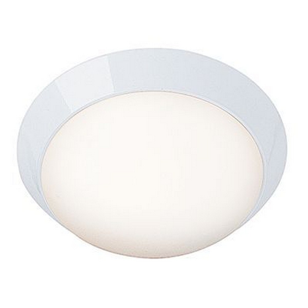 Access Lighting-20624LEDD-WH/OPL-Cobalt-15W 1 LED Flush Mount-11 Inches Wide by 3.6 Inches Tall   White Finish with Opal Glass