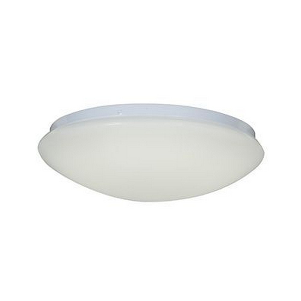 Access Lighting-20780LEDD-WH/ACR-Catch-15W 1 LED Small Flush Mount-11 Inches Wide by 4.25 Inches Tall   White Finish with Acrylic Glass