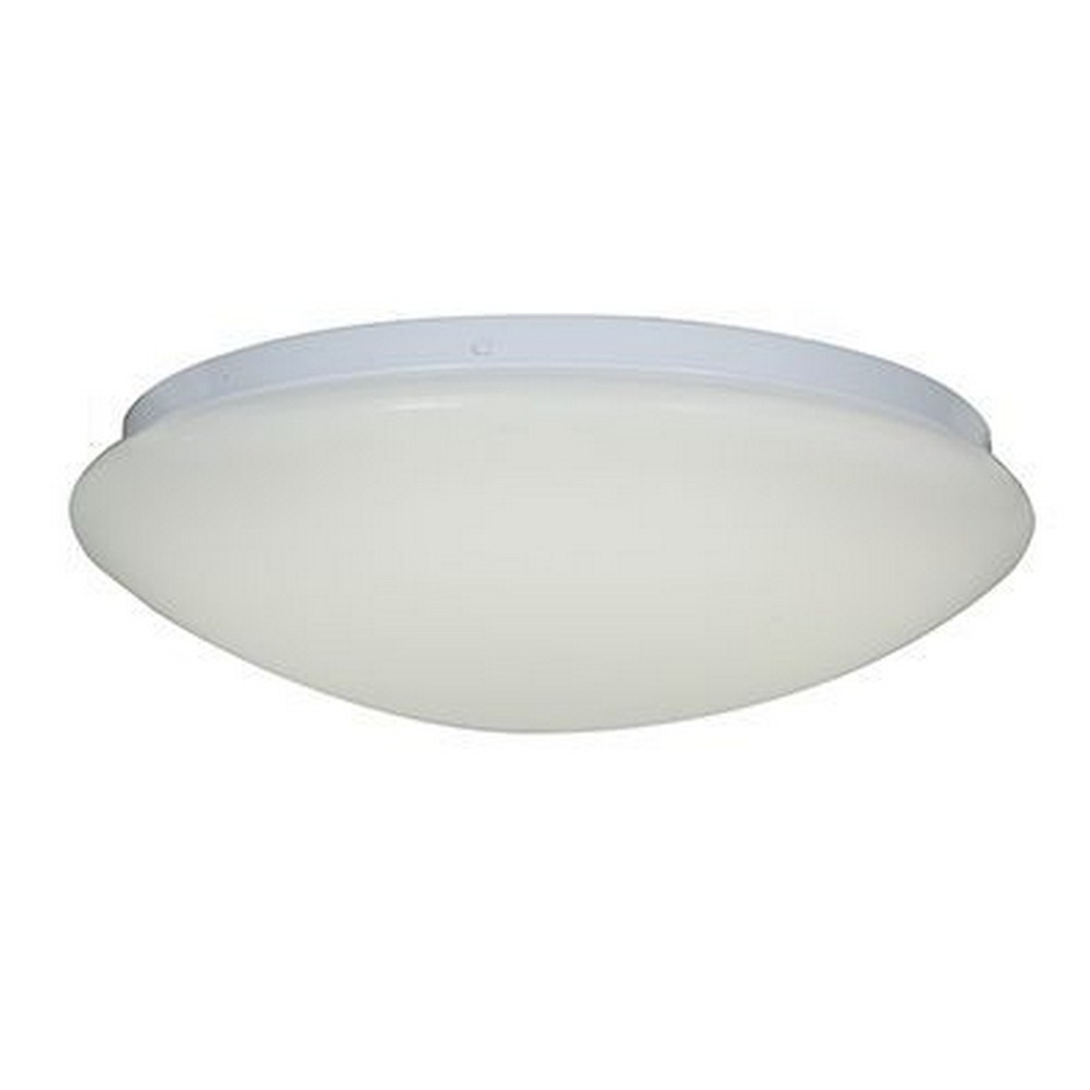 Access Lighting-20781LEDD-WH/ACR-Catch-22W 1 LED Large Flush Mount-16 Inches Wide by 4.25 Inches Tall   White Finish with Acrylic Glass