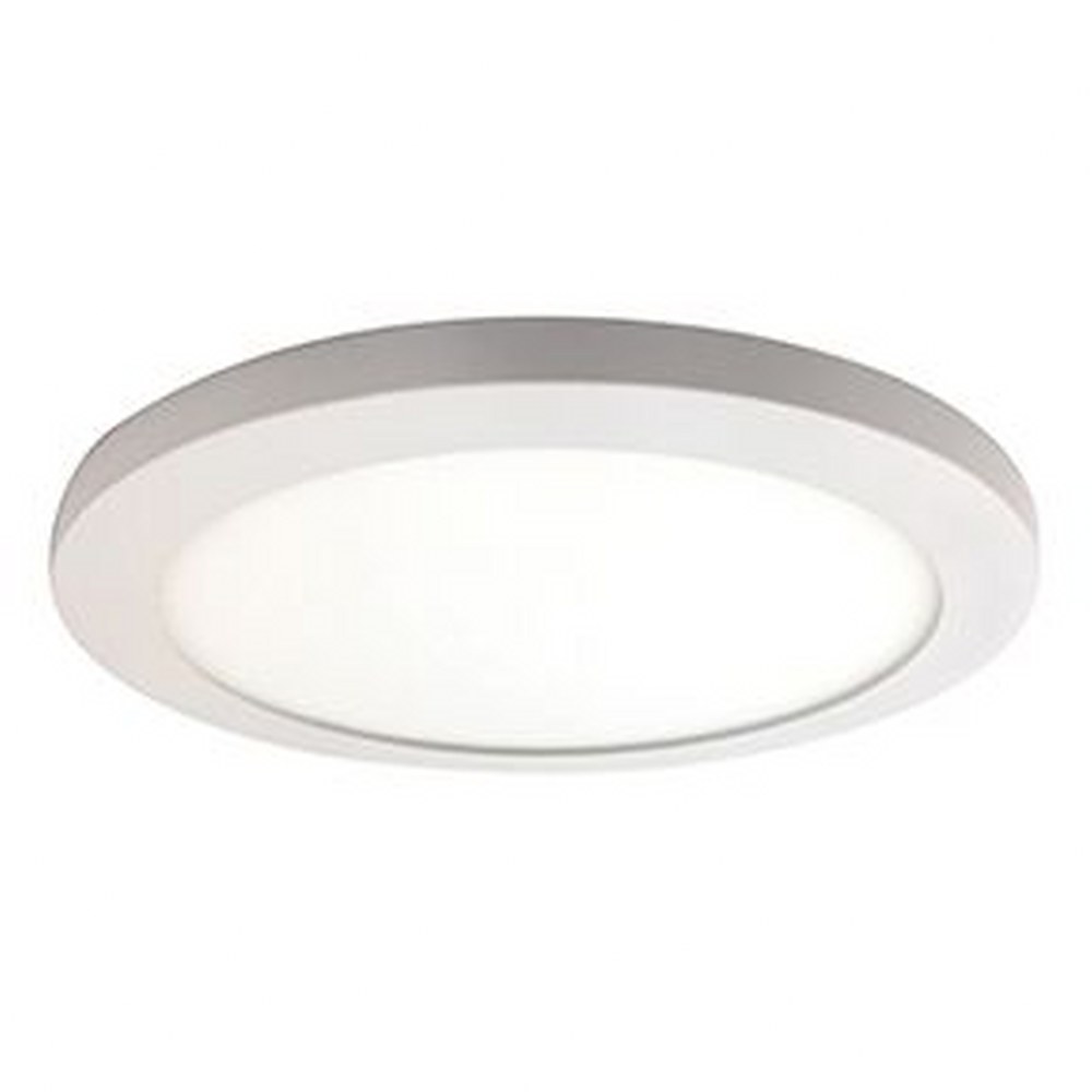 Access Lighting-20810LEDD-WH/ACR-Disc-12W 1 LED Small Round Flush Mount-5.5 Inches Wide by 0.5 Inches Tall White  White Finish with White Acrylic Glass